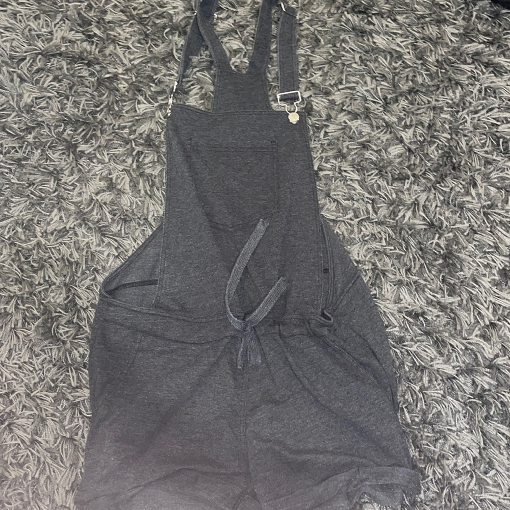 Gray shorts overalls